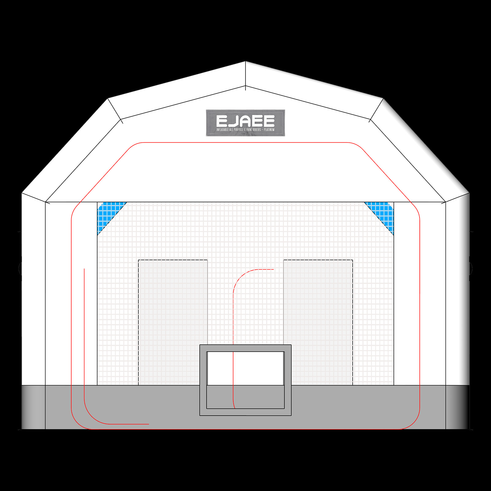 Car spray booth DIY inflatable paint booth