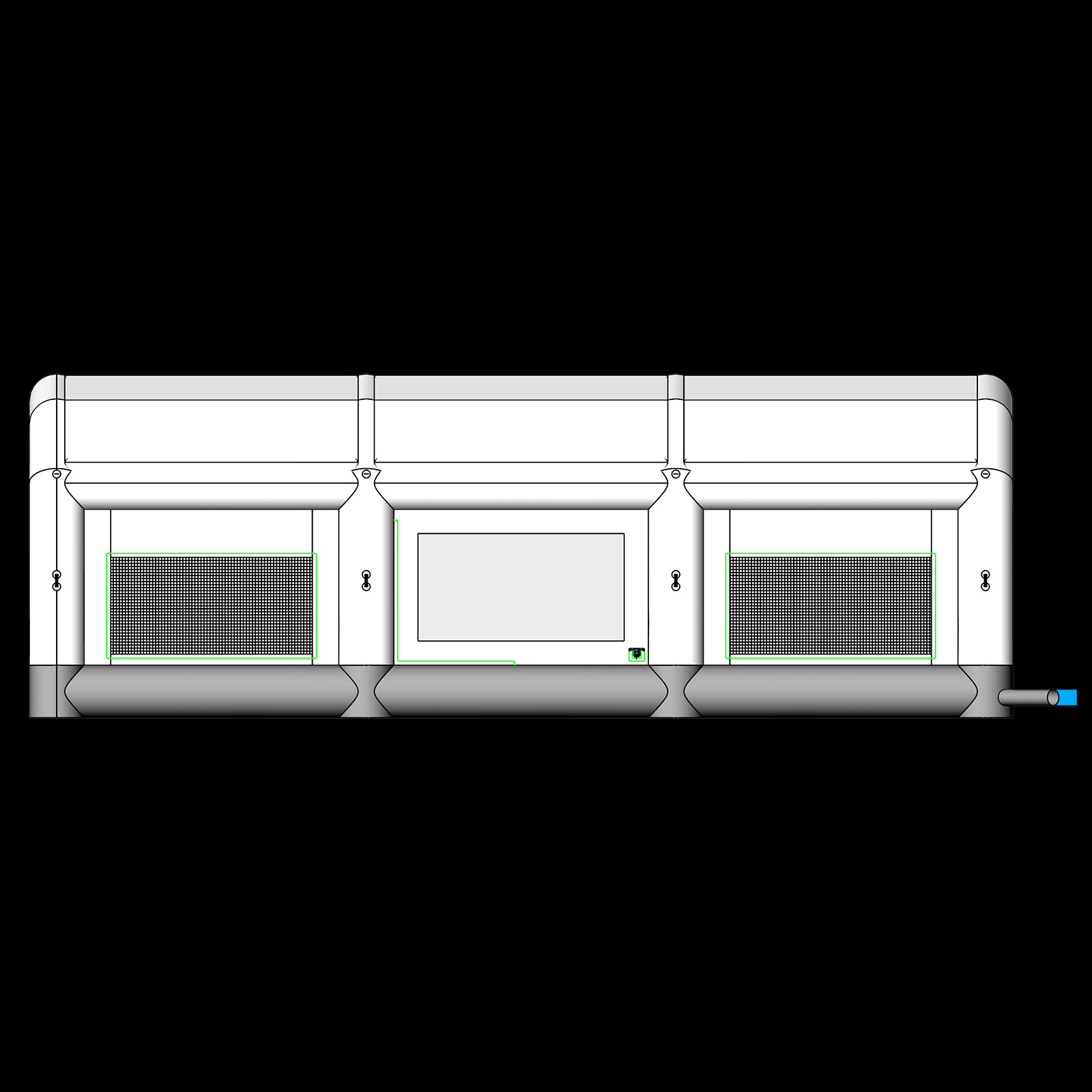 Car spray booth DIY inflatable paint booth