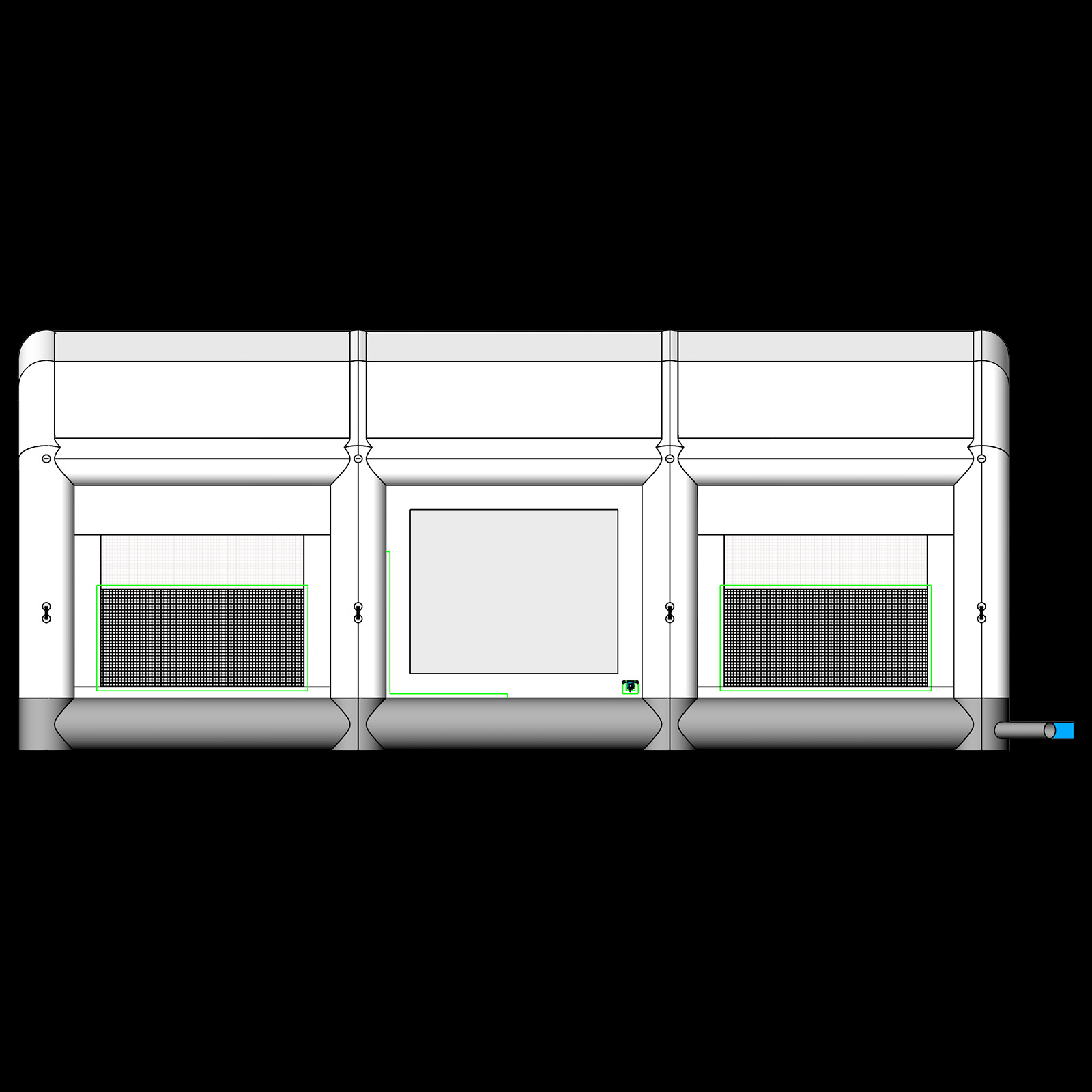 Car spray booth DIY inflatable paint booth