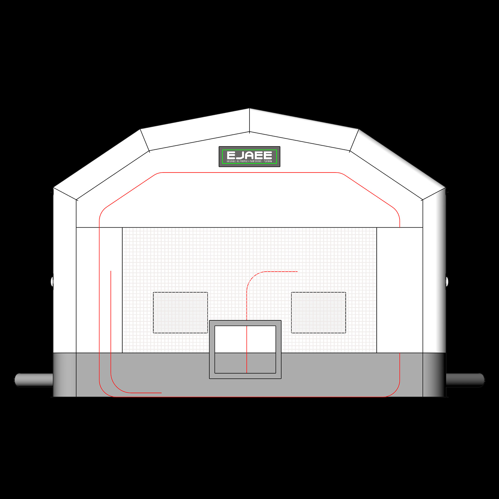 Car spray booth inflatable paint booth