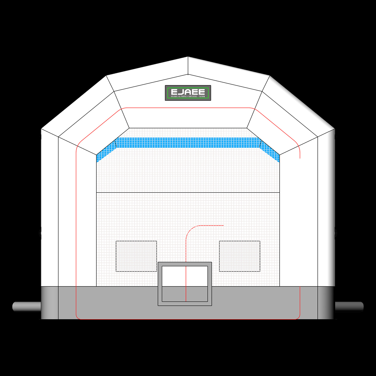 Car spray booth inflatable paint booth
