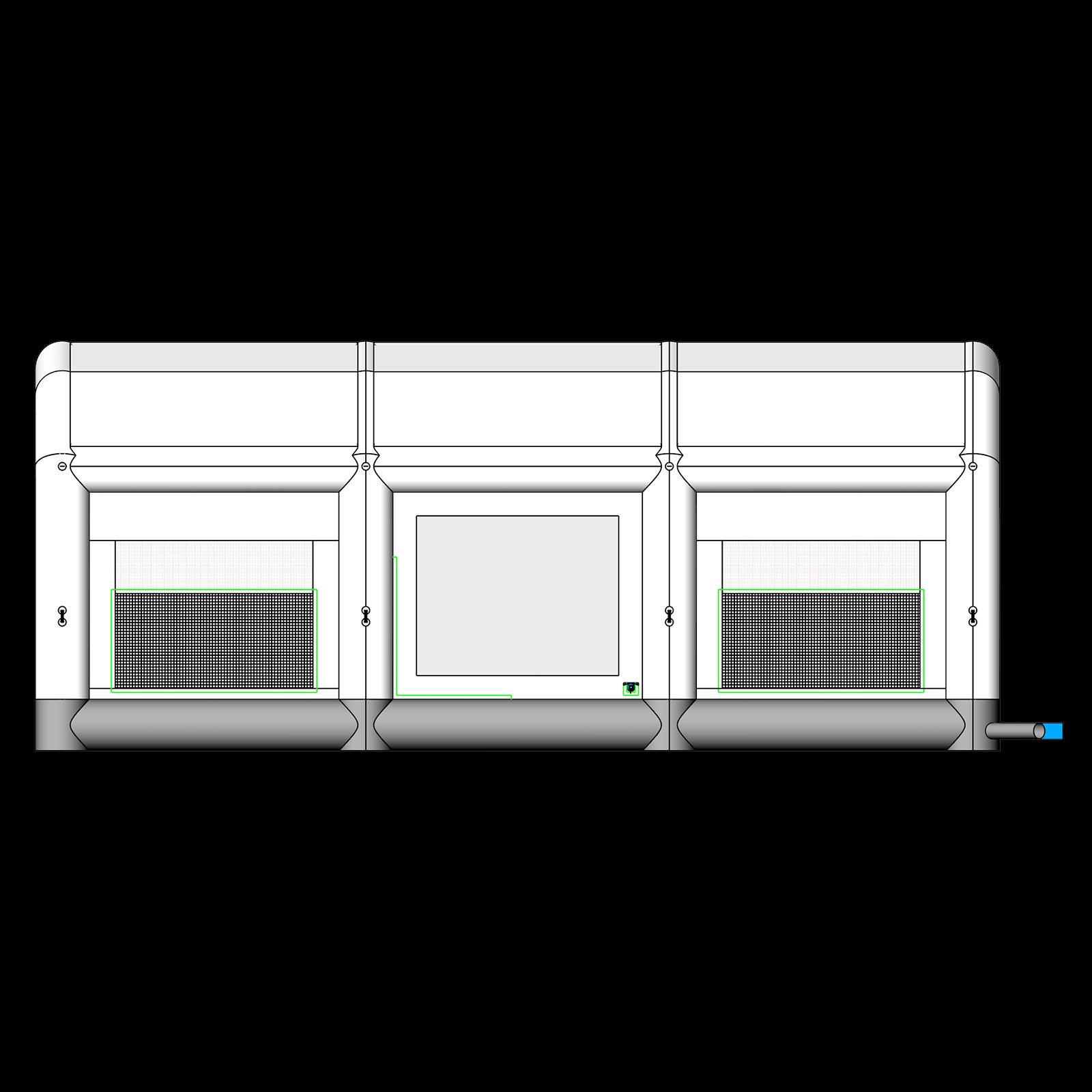 Car spray booth inflatable paint booth