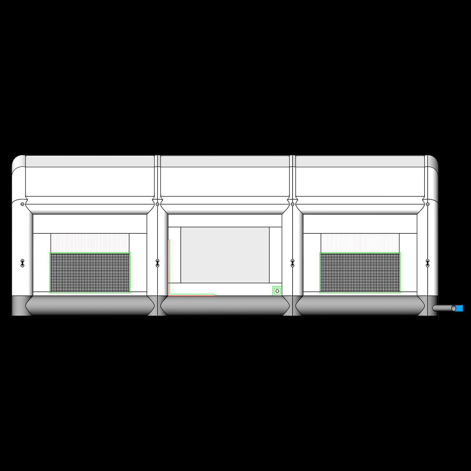 Car spray booth inflatable paint booth