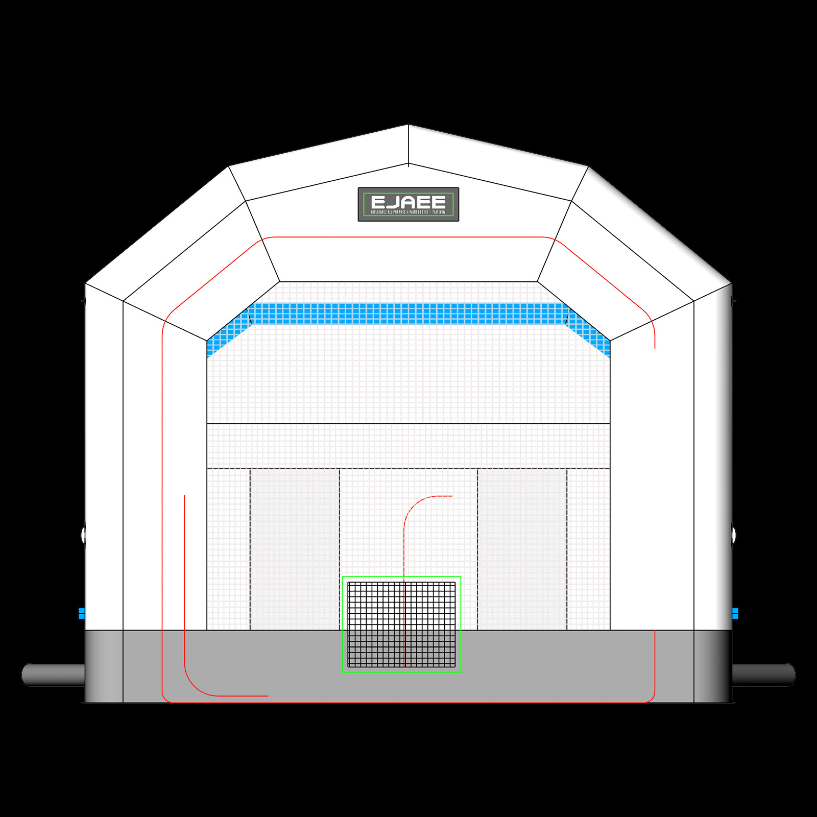 Car spray booth inflatable paint booth