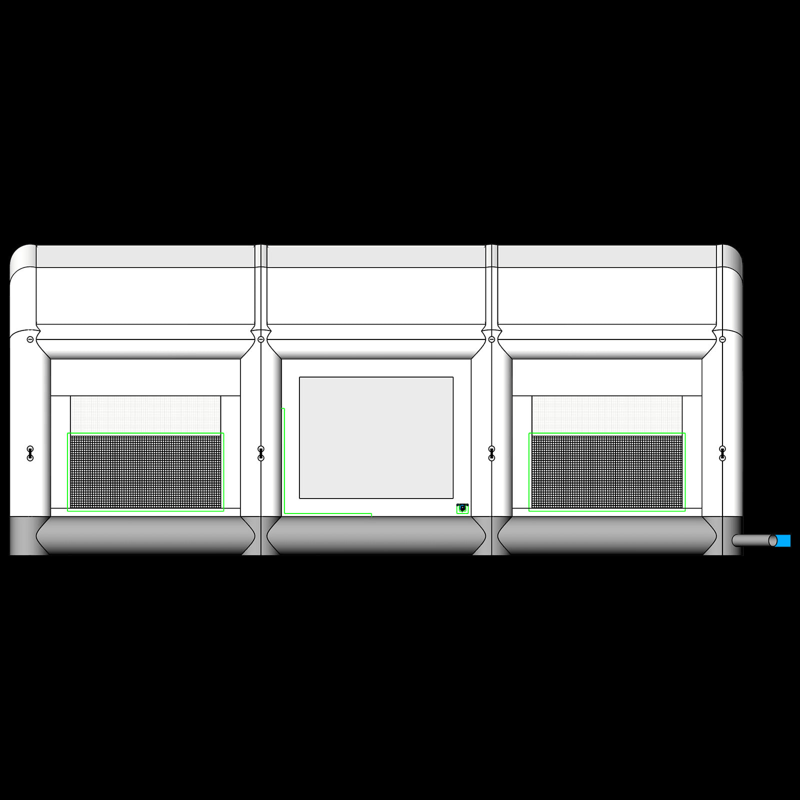 Car spray booth DIY inflatable paint booth