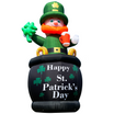 Giant 26FT St Patricks Day Inflatable Outdoor Decorations, Standing Inflatable Leprechaun Holding Shamrock Beer with Powerful Blower for Holiday Lawn, Yard Decor, Garden, Business Decor