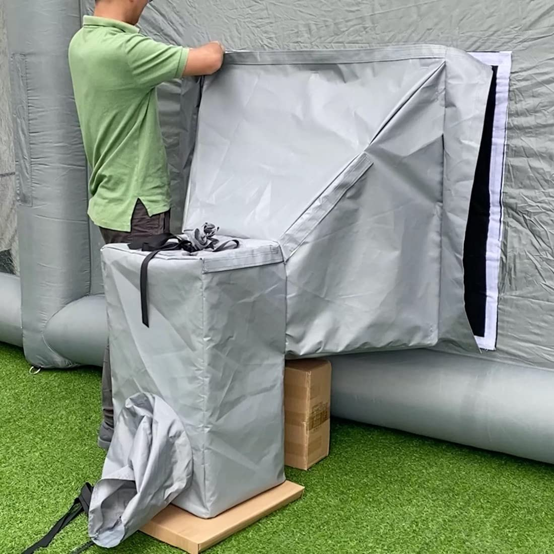 Sewinfla Inflatable Paint Booth Air Draft Device for Indoor (Elephant Trunk，NOT Suitable for Any Other Brand Paint Booth.)