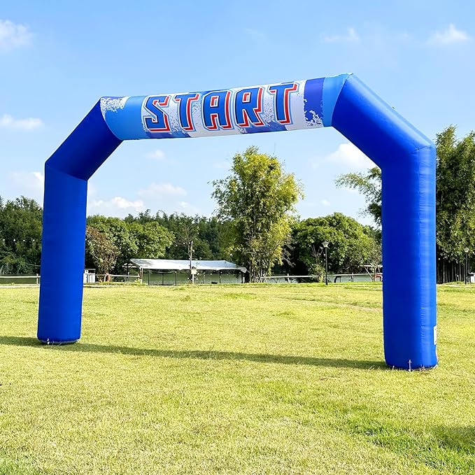 OZIS 20ft Outdoor Inflatable Arch Inflatable Archway Inflatable Start Finish Line Racing Arch Banners With 150W Built-in Blower for Advertising Commerce Party Sport Race