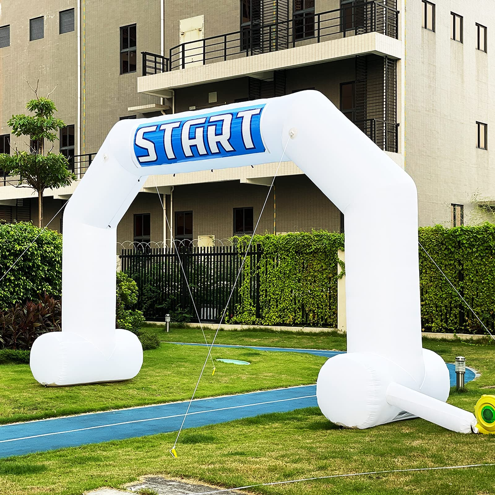 white inflatable arch #color_white