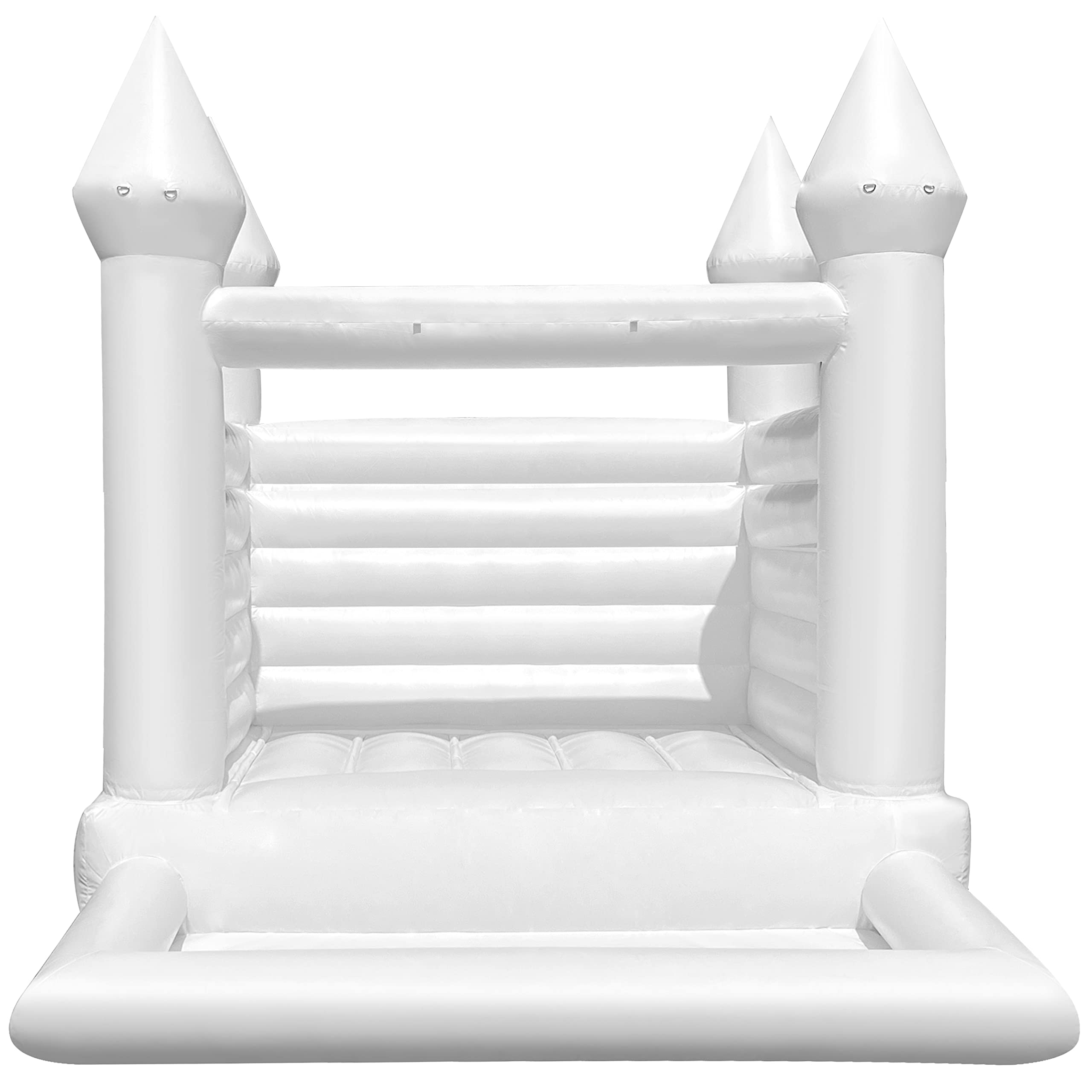 WARSUN Inflatable White Bounce House 12x10x10FT / 3.5x3x3m with Ball Pool&Blower All PVC Inflatable Jumper Bouncy Castle More Durable Bounce House Castle for Kids Birthday Wedding Party Business Photography