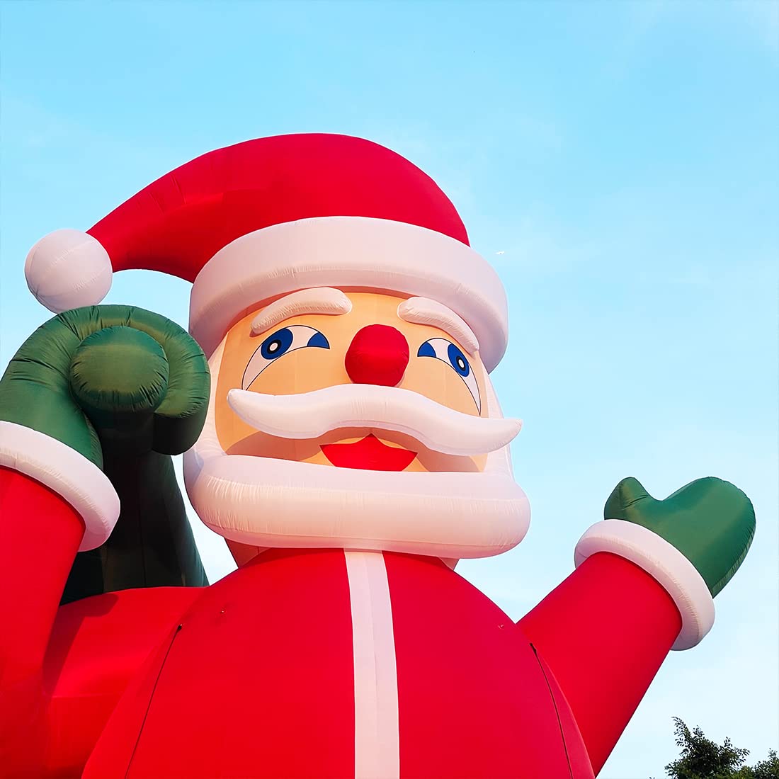 Giant 20Ft Premium Inflatable Santa Claus with Blower for Christmas Yard Decoration Outdoor Yard Lawn Xmas Party Blow Up Decoration with No Light