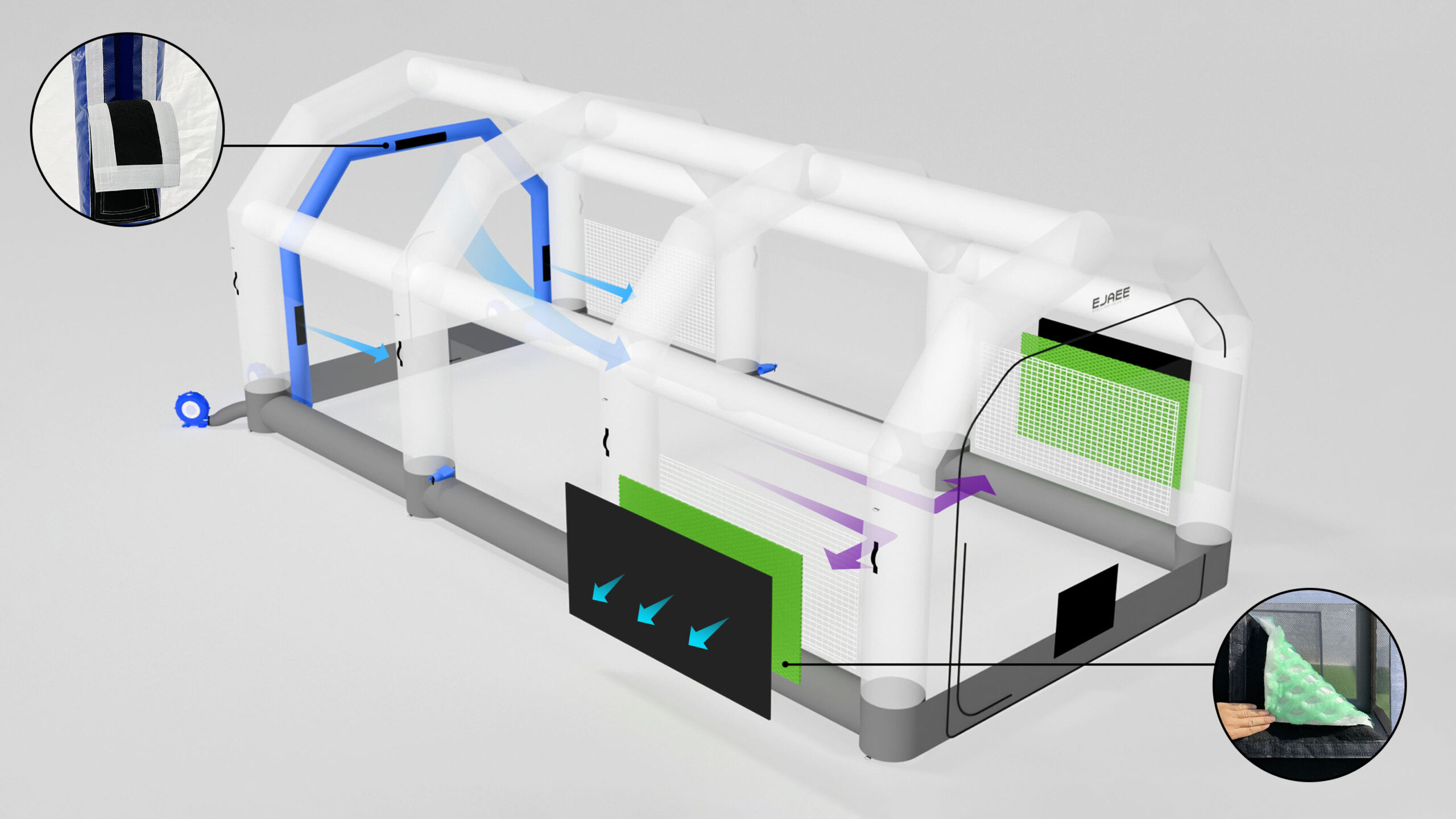 booth filtration system function details