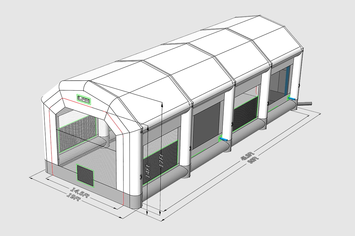 Car spray booth