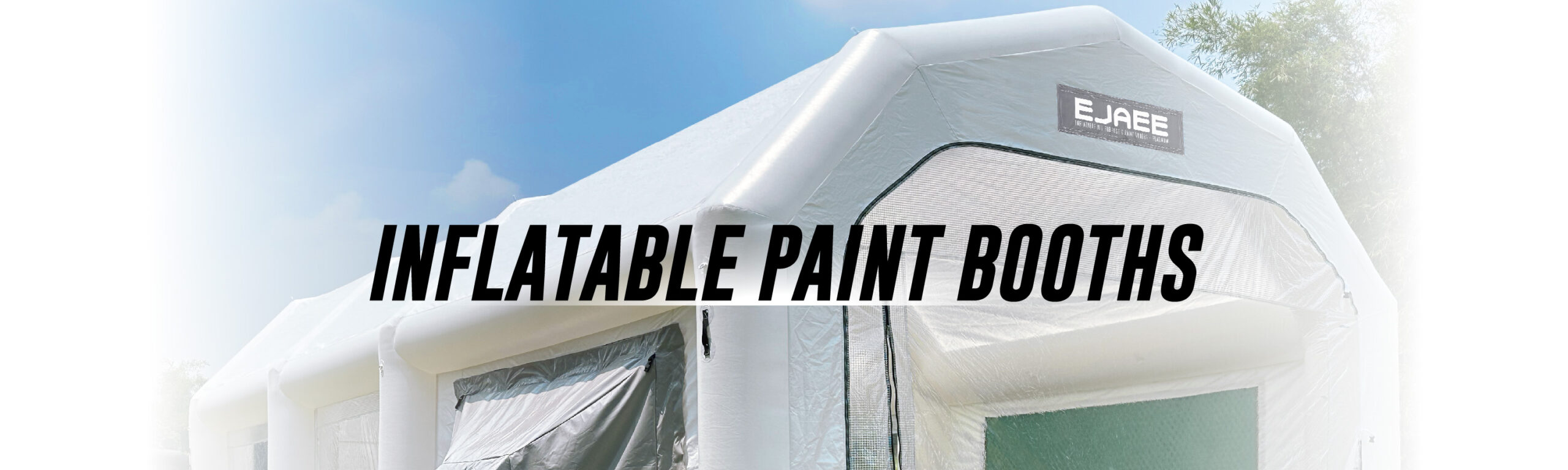 inflatable paint booth banner image