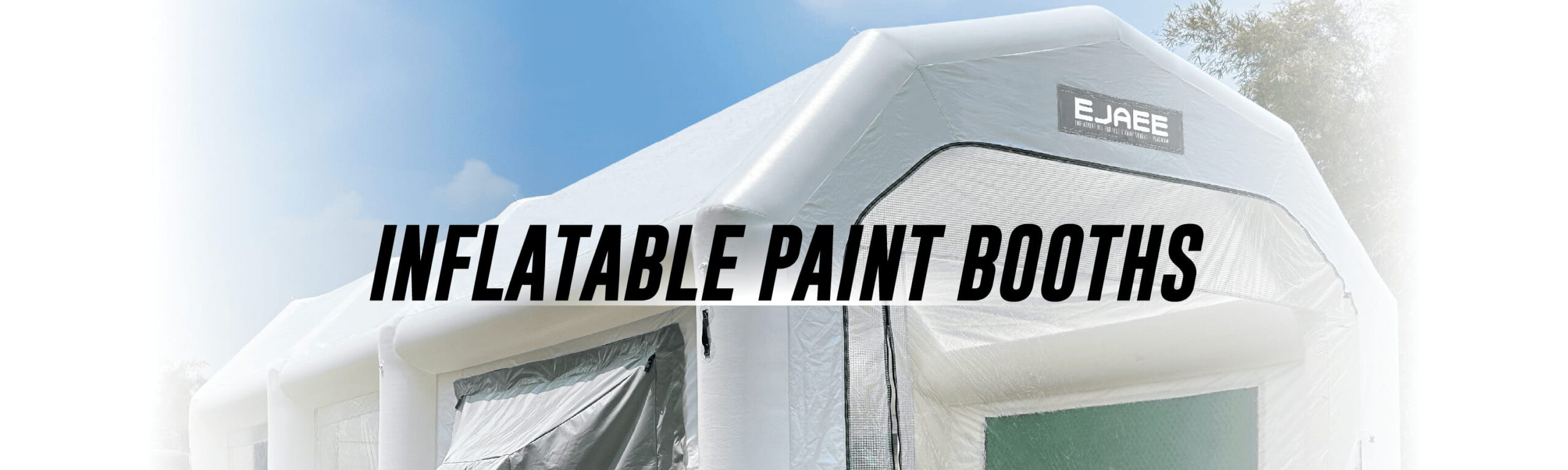 inflatable paint booth banner image